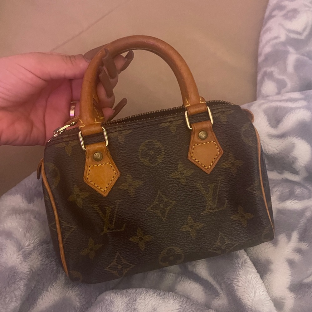 Louis Vuitton monogram nano mini speedy